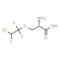 S-(2-chloro-1,1,2-trifluoroethyl)cysteine结构式