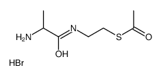 [1-(2-acetylsulfanylethylamino)-1-oxopropan-2-yl]azanium,bromide Structure