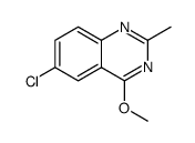 Quinazoline, 6-chloro-4-methoxy-2-methyl Structure