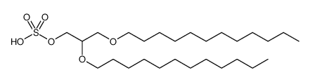 Dilaurylglycerosulfate structure