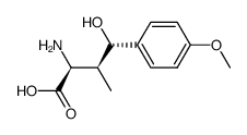 (2S,3S,4S)-2-Amino-4-hydroxy-4-(4-methoxyphenyl)-3-methylbutansaeure Structure