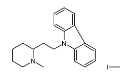 iodomethane,9-[2-(1-methylpiperidin-2-yl)ethyl]carbazole Structure