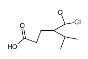 3-(2,2-Dichloro-3,3-dimethyl-cyclopropyl)-propionic acid结构式