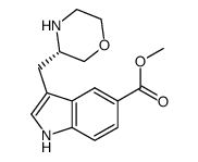 methyl 3-[(3S)-morpholin-3-ylmethyl]-1H-indole-5-carboxylate Structure