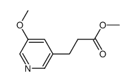 methyl 3-(5-methoxypyridin-3-yl)propanoate结构式