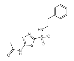 acetylamino-[1,3,4]thiadiazole-2-sulfonic acid phenethylamide Structure