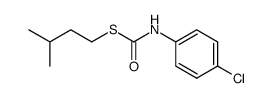 (4-chloro-phenyl)-thiocarbamic acid S-isopentyl ester Structure