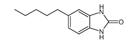 5-pentyl-1,3-dihydro-benzimidazol-2-one结构式