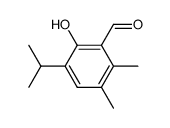 2-hydroxy-3-isopropyl-5,6-dimethyl-benzaldehyde结构式