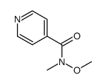 N-Methoxy-N-methyl-4-pyridinecarboxamide picture