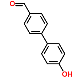4'-羟基-[1,1'-联苯]-4-甲醛结构式