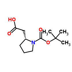 (R)-吡咯烷-2-乙酸盐酸盐结构式