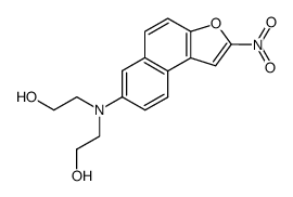 (N,N-dihydroxyethylamino)-7 nitro-2 naphto(2,1-b)furanne Structure