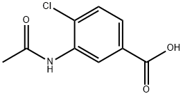 Benzoic acid, 3-(acetylamino)-4-chloro- Structure