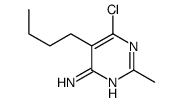 5-butyl-6-chloro-2-methylpyrimidin-4-amine结构式