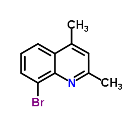 8-Bromo-2,4-dimethylquinoline结构式