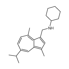 3-Cyclohexylaminomethyl-S-guajazulen Structure