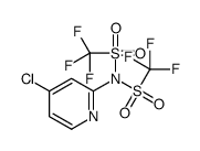N-(4-chloropyridin-2-yl)-1,1,1-trifluoro-N-(trifluoromethylsulfonyl)methanesulfonamide Structure