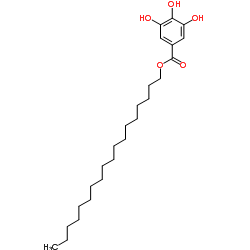 Octadecyl 3,4,5-trihydroxybenzoate structure