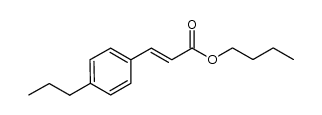 (E)-n-butyl 3-(4-n-propylphenyl)acrylate Structure