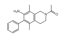 1-(7-amino-5,8-dimethyl-6-phenyl-3,4-dihydroisoquinolin-2(1H)-yl)ethanone Structure