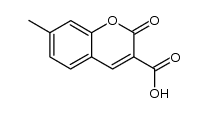 7-methyl-2-oxo-2H-chromene-3-carboxylic acid结构式