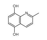 5,8-dihydroxy-2-methylquinoline Structure