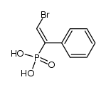 (2-bromo-1-phenyl-vinyl)-phosphonic acid结构式