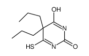 5,5-dipropyl-6-sulfanylidene-1,3-diazinane-2,4-dione Structure