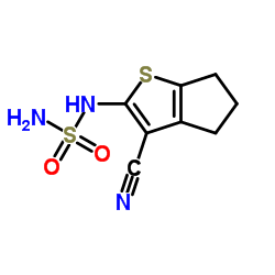 Sulfamide, (3-cyano-5,6-dihydro-4H-cyclopenta[b]thien-2-yl)- (9CI) structure