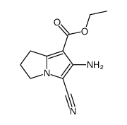 1,2-dihydro-3H-5-cyano-6-amino-7-ethoxycarbonylpyrrolo[1,2-a]pyrrole Structure