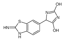 5-(2-amino-1,3-benzothiazol-6-yl)imidazolidine-2,4-dione结构式