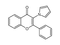 4H-1-Benzopyran-4-one,2-phenyl-3-(1H-pyrrol-1-yl)-(9CI)结构式