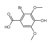2-bromo-4-hydroxy-3,5-dimethoxy-benzoic acid结构式