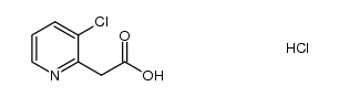 (3-chloro-2-pyridinyl)acetic acid hydrochloride结构式