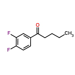 1-(3,4-Difluorophenyl)-1-pentanone结构式