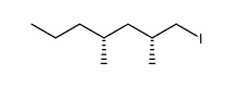 (2R,4R)-1-iodo-2,4-dimethylheptane结构式