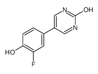 5-(3-fluoro-4-hydroxyphenyl)-1H-pyrimidin-2-one结构式