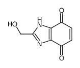 1H-Benzimidazole-4,7-dione,2-(hydroxymethyl)-(9CI) structure