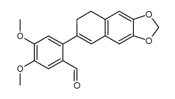 2-(3,4-dihydro-6,7-methylenedioxy-2-naphthyl)-4,5-dimethoxybenzaldehyde结构式