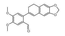 2-(3,4-dihydro-6,7-methylenedioxy-2-naphthyl)-4,5-dimethoxybenzaldehyde Structure