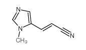 2-Propenenitrile,3-(1-methyl-1H-imidazol-5-yl)-,(E)-(9CI)结构式
