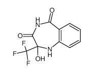 2-hydroxy-2-trifluoromethyl-1,4-benzodiazepin-3,5-dione Structure