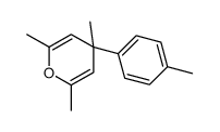 2,4,6-trimethyl-4-(4-methylphenyl)pyran结构式
