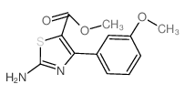 Methyl 2-amino-4-(3-methoxyphenyl)thiazole-5-carboxylate structure