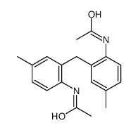 N-[2-[(2-acetamido-5-methylphenyl)methyl]-4-methylphenyl]acetamide Structure