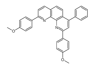 2,9-bis(4-methoxyphenyl)-4-phenyl-1,10-phenanthroline结构式