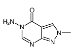 5-amino-2-methylpyrazolo[3,4-d]pyrimidin-4-one结构式