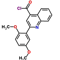 2-(2,5-Dimethoxyphenyl)-4-quinolinecarbonyl chloride结构式