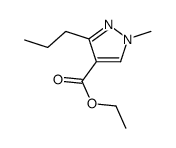 ethyl 1-methyl-3-propylpyrazole-4-carboxylate结构式